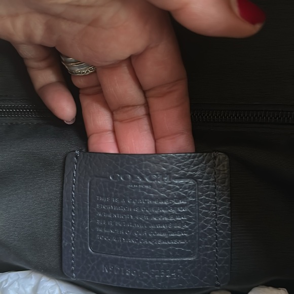 Coach backpack men’s or unisex Navy Blue - Picture 13 of 14